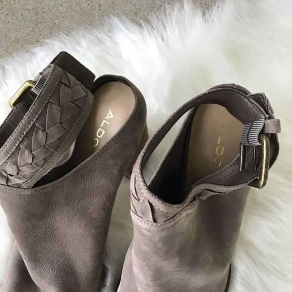 Aldo Taupe Ankle Strap Booties! - Picture 3 of 4